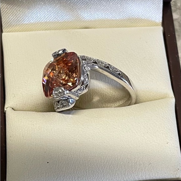 CZ topaz ring size 6 - Picture 5 of 7